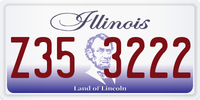 IL license plate Z353222