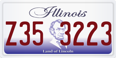 IL license plate Z353223