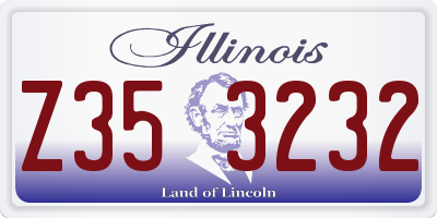 IL license plate Z353232