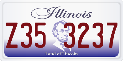 IL license plate Z353237