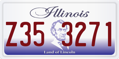 IL license plate Z353271