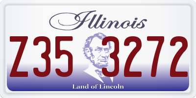 IL license plate Z353272
