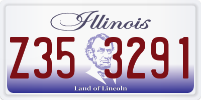 IL license plate Z353291