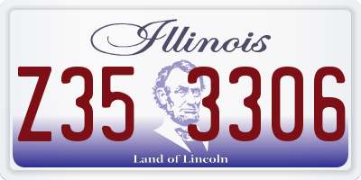 IL license plate Z353306