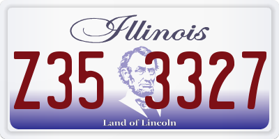 IL license plate Z353327