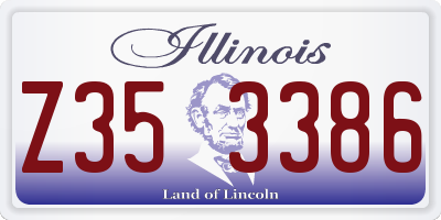 IL license plate Z353386