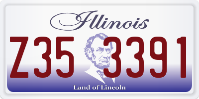 IL license plate Z353391