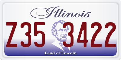 IL license plate Z353422