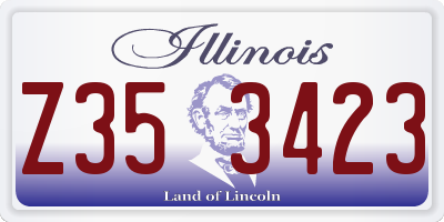 IL license plate Z353423