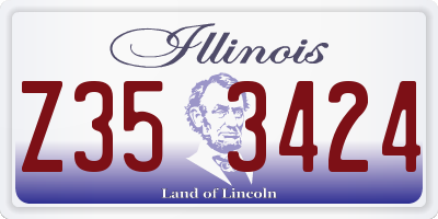IL license plate Z353424