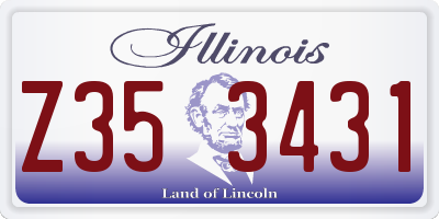 IL license plate Z353431