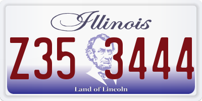 IL license plate Z353444