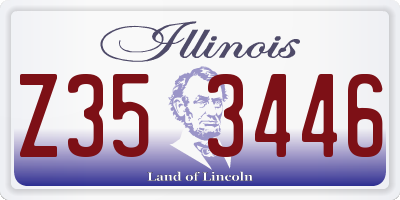 IL license plate Z353446
