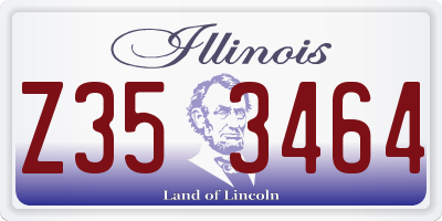 IL license plate Z353464
