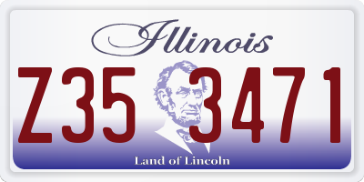 IL license plate Z353471