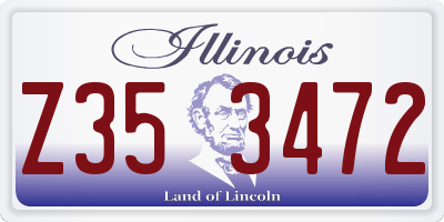 IL license plate Z353472