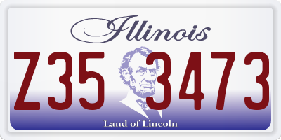 IL license plate Z353473