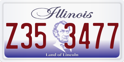 IL license plate Z353477