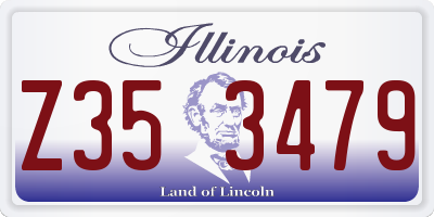 IL license plate Z353479