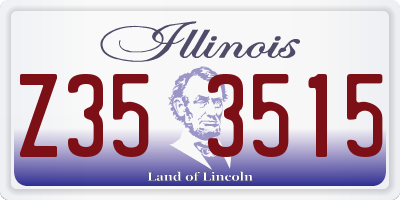 IL license plate Z353515