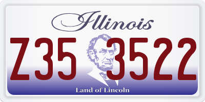IL license plate Z353522