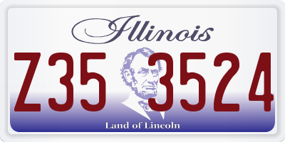 IL license plate Z353524
