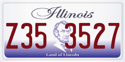 IL license plate Z353527