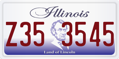 IL license plate Z353545