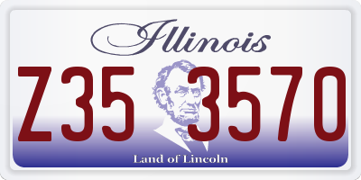 IL license plate Z353570