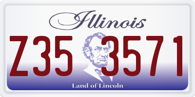 IL license plate Z353571