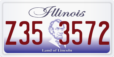 IL license plate Z353572