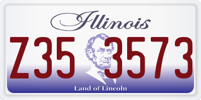 IL license plate Z353573