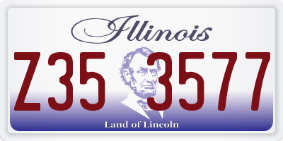 IL license plate Z353577