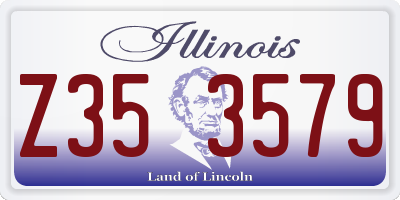 IL license plate Z353579