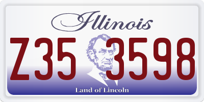 IL license plate Z353598