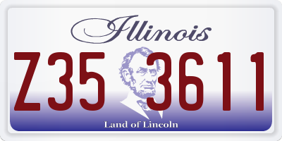 IL license plate Z353611