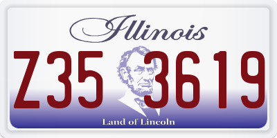IL license plate Z353619