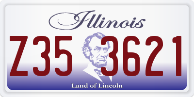 IL license plate Z353621