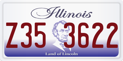 IL license plate Z353622
