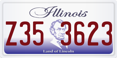 IL license plate Z353623