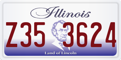 IL license plate Z353624
