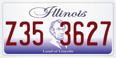 IL license plate Z353627