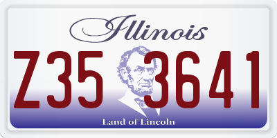 IL license plate Z353641