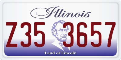 IL license plate Z353657