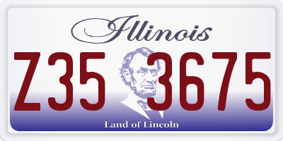 IL license plate Z353675