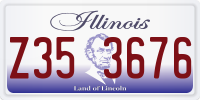 IL license plate Z353676