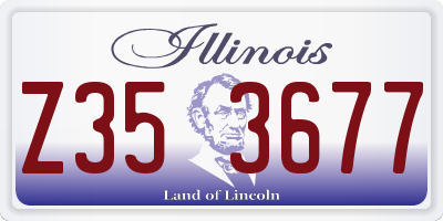 IL license plate Z353677