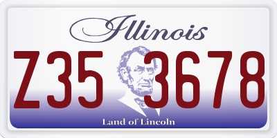 IL license plate Z353678