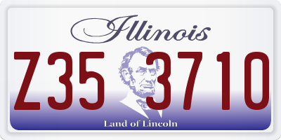 IL license plate Z353710