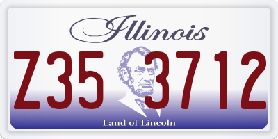 IL license plate Z353712